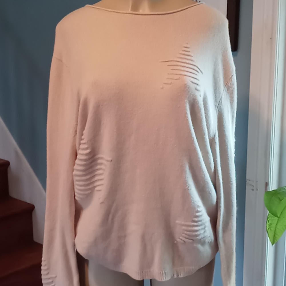 Grace Beige Sweater with Stars ⭐